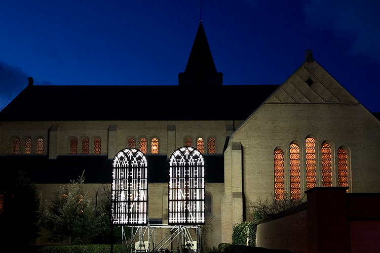 <I>Windows</I> 2021 location Heilig Hartkerk Knokke-Heist (B) Light Art Collection