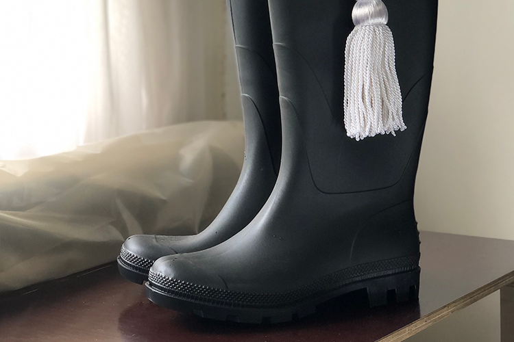 Boots for one of the characters in <I>Circus Charms</I> 2020
