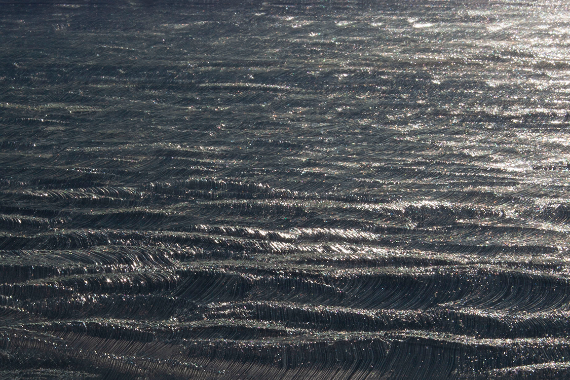 <I>The waves II</I> 2023  digital print on Hahnemühle paper 35 x 115 cm